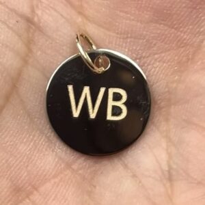 14k Blank Round Pendant