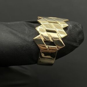 Straight Edge Cuban Link Ring