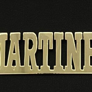 Bold Font Gold Name Plate Jewelry